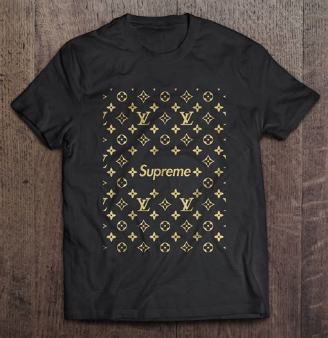 louis vuitton supreme t shirt replica|louis vuitton button up shirt.